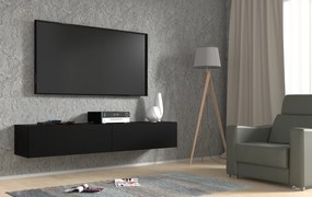 TV stolík/skrinka Banksy 180 (čierna). Akcia -19%. Vlastná spoľahlivá doprava až k Vám domov. 1124902