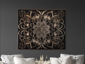 drevko |  Nástenná mandala Hrejivý ornament  45 x 53 cm