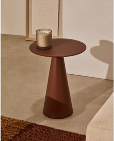 Okrúhly odkladací stolík so sklenenou doskou ø 35 cm Wilshire – Kave Home