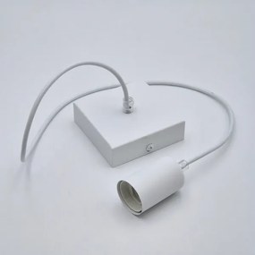 Luster na lanku ASTRID 1xE27/60W/230V biela