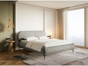 Manželská posteľ 180 cm Octave 180B (s roštom) (sivá + čierna). Vlastná spoľahlivá doprava až k Vám domov. 1099974