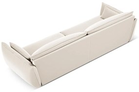 Béžová zamatová pohovka 248 cm Vanda – Mazzini Sofas