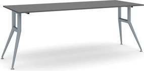 Rokovací kancelársky stôl WIDE, 220x80 cm, grafit