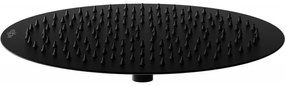 Mexen sprchová nerezová hlavica Round 30 cm, čierna, 79230-70