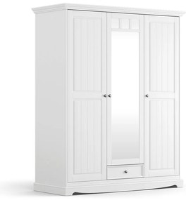 PROXIMA.store - Rustikálna šatníková skriňa 3s.1 - BELLUNO ELEGANTE FARBA: biela