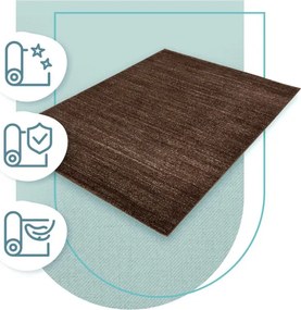 Koberec Sari T006A tmavohnedý