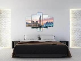 Obraz - Londýn v pastelových farbách (150x105 cm)