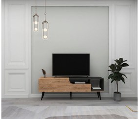 TV stolík/skrinka Monuma (borovica atlantická + antracit) . Vlastná spoľahlivá doprava až k Vám domov. 1095321