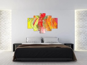 Obraz abstrakcie - maľba (150x105 cm)