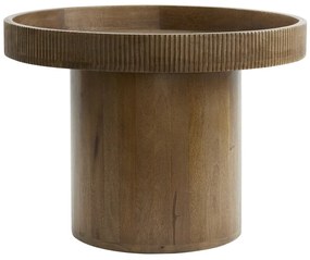 Okrúhly odkladací stolík z mangového dreva ø 60 cm Kalomo – Light &amp; Living