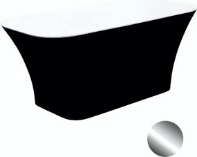 Besco Voľne stojaca vaňa z liateho mramoru Assos BW Matt 160x70 BESCO-Typ výpuste: Click-Clack štandard, chróm, BESCO-Rozmery: 160x70, BESCO-Farba: B…