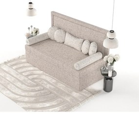 Svetlohnedá čalúnená jednolôžková posteľ 80x200 cm Scala – Maison de Rêve