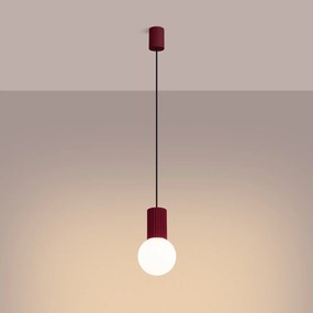 Závesné svietidlo Halo, 1x biele sklenené tienidlo, bo