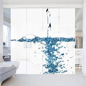 MANUFACTURER -  Súprava posuvnej záclony - Cool Blue Splash - 4 panely