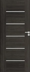 Bezfalcové Interiérové dvere Naturel AURA pravé 80 cm brest antracit AURAJA80PB