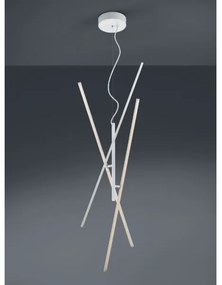 Trio - LED Stmievateľný luster na lanku TIRIAC 3xLED/8,5W/230V biela