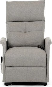 Autronic BONTEC Polohovacie kreslo, elektrické káblové ovládanie, krémová, látka, TV-5482 CRM2 Farba: Šedá