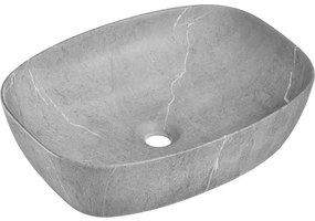 Koupelnová sestava Casad se skříňkami, umyvadlem a zrcadlem 60 cm bílá