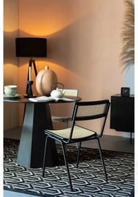 Čierne ratanové jedálenské stoličky v súprave 2 ks Jort - Zuiver