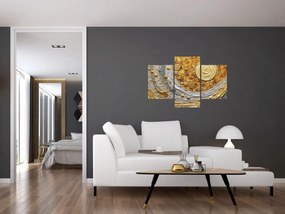Obraz - Zlaté textúrovanie (90x60 cm)
