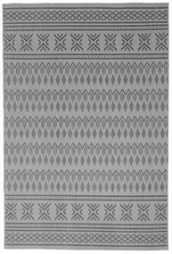 Koberec Eqos 0002 GREY – sivý obdĺžnikový koberec so vzorom Rozmer: 60x100 cm