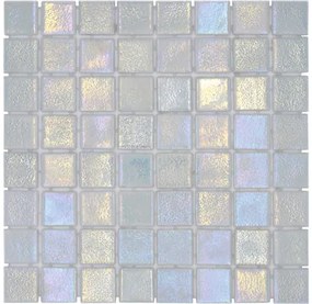 Sklenená mozaika VP55384PUR štvorcová ECO Shell MYSTIC 38 PUR 31,6x31,6 cm
