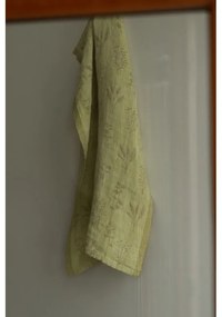 Ľanová utierka Salvia 48x70, limetkovo-olivová