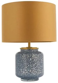 Endon 93067 - Stolová lampa ZINNIA 1xE27/10W/230V modrá/zlatá