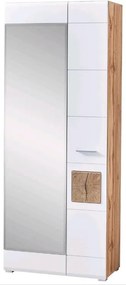 XXXLutz PREDSIEŇOVÁ SKRIŇA, biela, farba duba, 80/201/37 cm Voleo - Skrine - 002737035505
