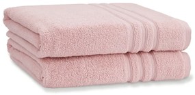 Svetloružové froté bavlnené osušky v súprave 2 ks 90x140 cm Zero Twist – Catherine Lansfield