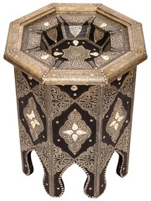 Orientálny stolík Noor biely 01
