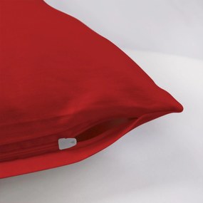 SATÉNOVÁ OBLIEČKA NA VANKÚŠ 50X80 CM ČERVENÁ