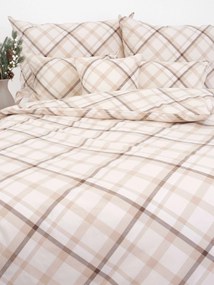 Bavlnené obliečky Renforcé – Káro krémové