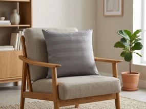 Obliečka na vankúš z mikrovlákna JASMINE 45x45 cm, svetlo sivá