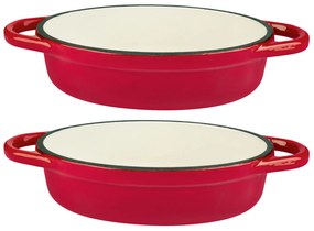 Ernesto®  Nákypová liatinová miniforma, 2 kusy (červená)  (100353151)