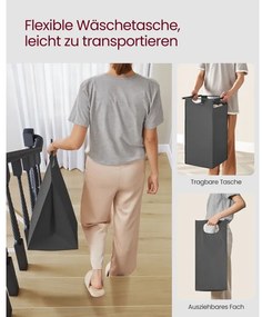 Kôš na bielizeň s policou BLH301G01