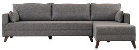 Rohová sedacia súprava do L KORFU sivá pravá