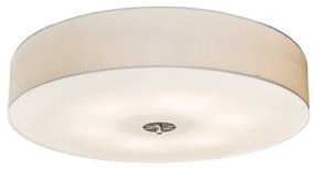 Rustikálne stropné svietidlo biele 70 cm - Drum Jute