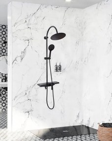 Rea Vigo - sprchový set s výlevkou, čierna, REA-P7001