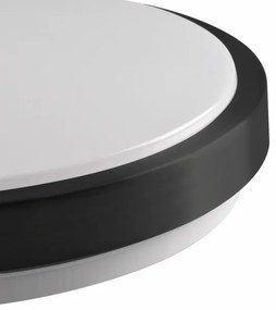 Stropné svietidlo BENEDYKT 2xE27/20W/230V pr. 33 cm čierna