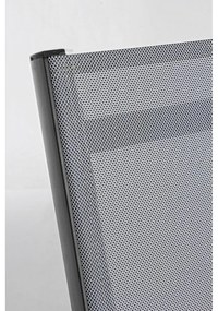 Sivá kovová záhradná stolička Elin – Bizzotto