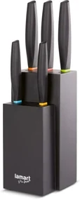 Lamart LT2158 súprava nožov v bloku Color, 5 ks