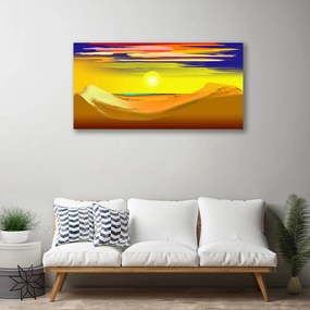 Obraz Canvas Púšť sĺnk umenie 120x60 cm