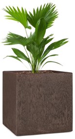 Blumfeldt Solid Grow Rust, kvetináč, 40 x 41 x 40 cm, fibreclay, hrdzavá farba