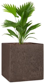 Blumfeldt Solid Grow Rust, kvetináč, 40 x 41 x 40 cm, fibreclay, hrdzavá farba