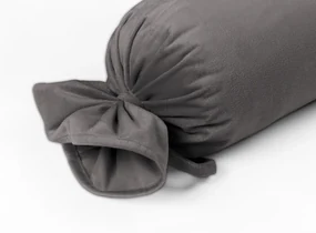 Biante Zamatový vankúš valec bonbon Velvet Prémium SVP-017 Tmavo sivý 15x60 cm