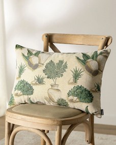 Karin - jednoduchá obliečka, 60x40cm farba produktu béžová látka zapletaná, vzorované