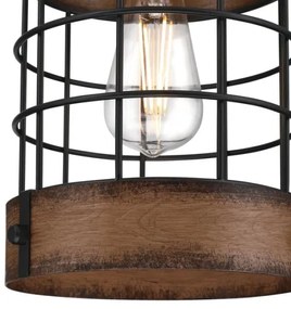 Westinghouse 61179 - Luster na lanku LANGSTON 1xE27/60W/230V barnwood