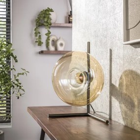 Stolová lampa 60-01 Soll 1L Jantar glass  - Komfort-nábytok