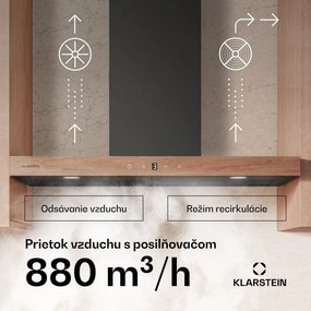 Klarstein ZenFusion T digestor, 881,6 m³/h, A++, 210 W DC, 47 dB, odsávanie/recirkulácia